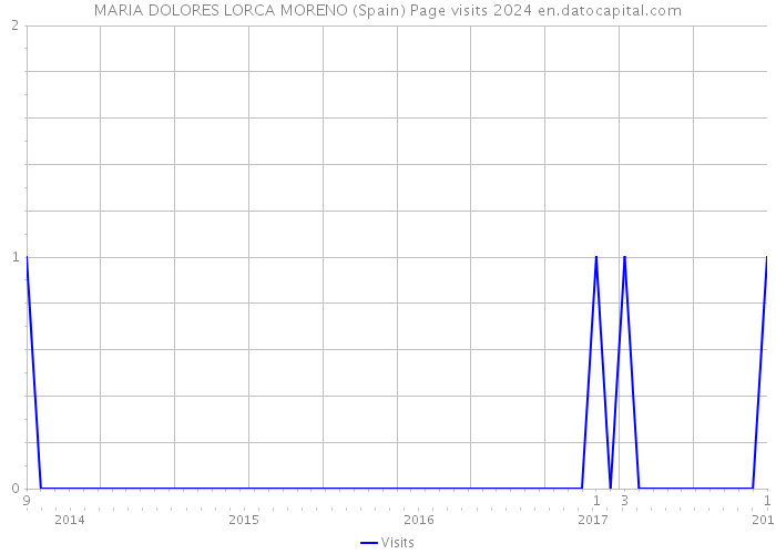 MARIA DOLORES LORCA MORENO (Spain) Page visits 2024 