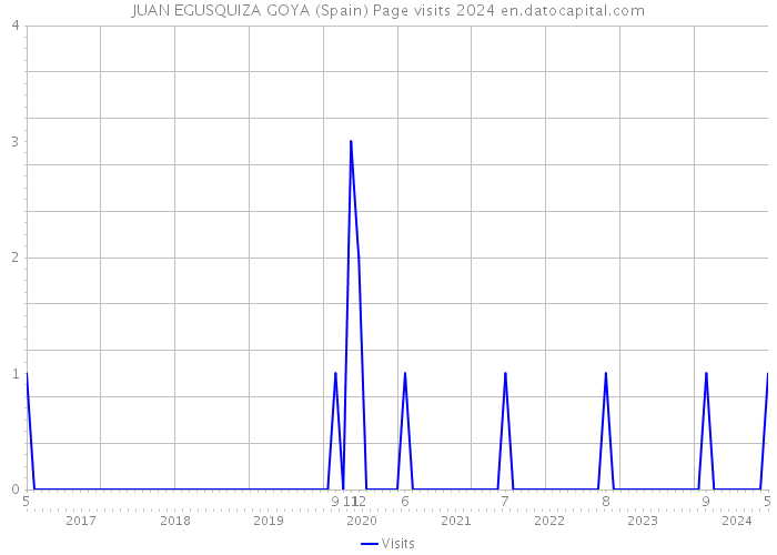 JUAN EGUSQUIZA GOYA (Spain) Page visits 2024 