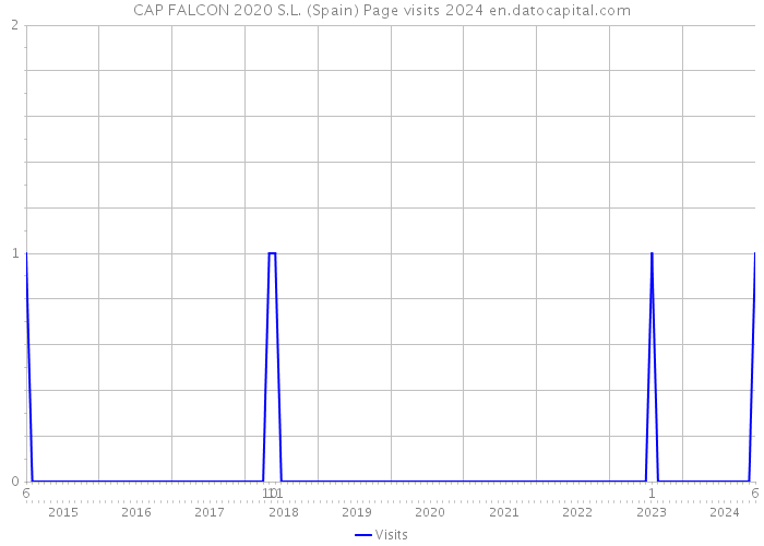 CAP FALCON 2020 S.L. (Spain) Page visits 2024 