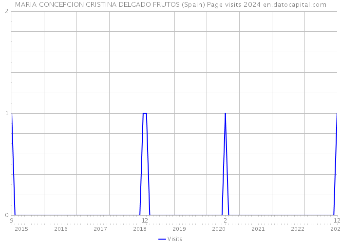 MARIA CONCEPCION CRISTINA DELGADO FRUTOS (Spain) Page visits 2024 