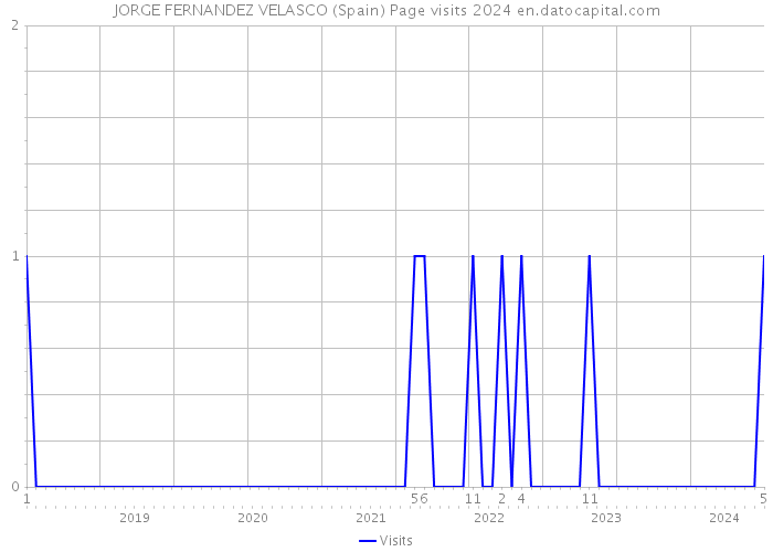 JORGE FERNANDEZ VELASCO (Spain) Page visits 2024 