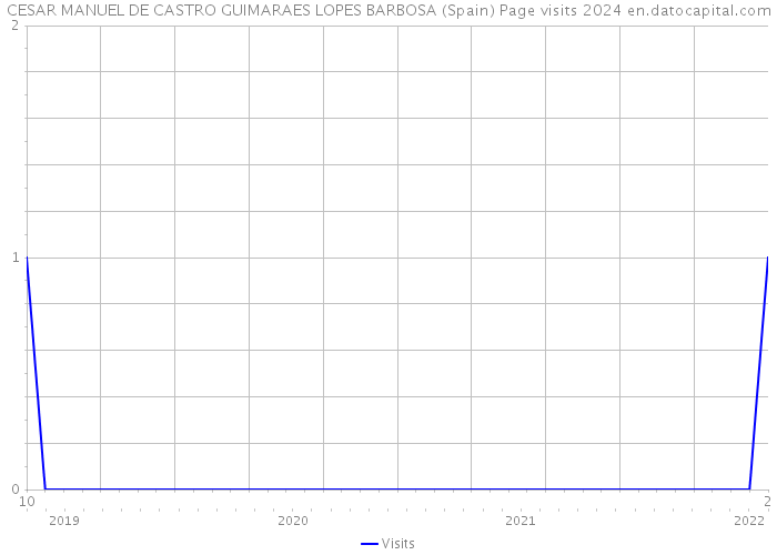 CESAR MANUEL DE CASTRO GUIMARAES LOPES BARBOSA (Spain) Page visits 2024 