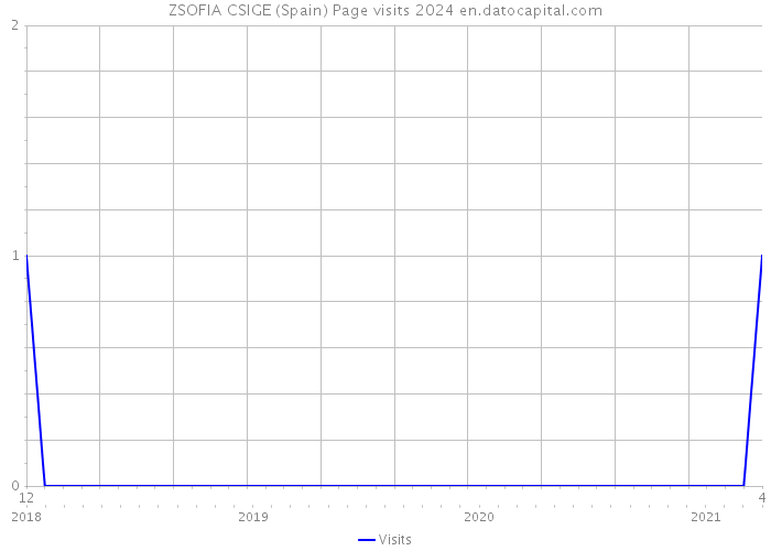 ZSOFIA CSIGE (Spain) Page visits 2024 