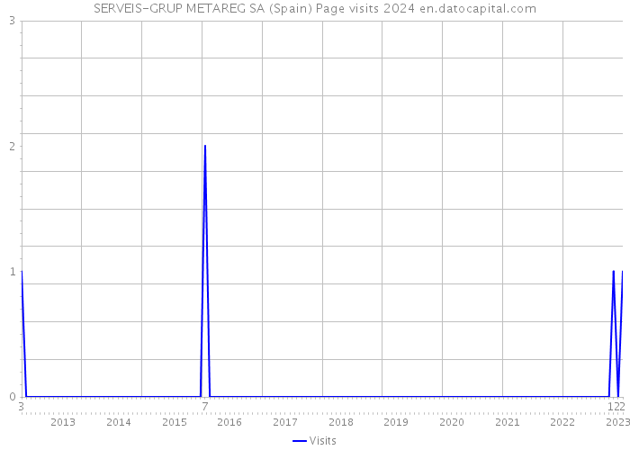 SERVEIS-GRUP METAREG SA (Spain) Page visits 2024 