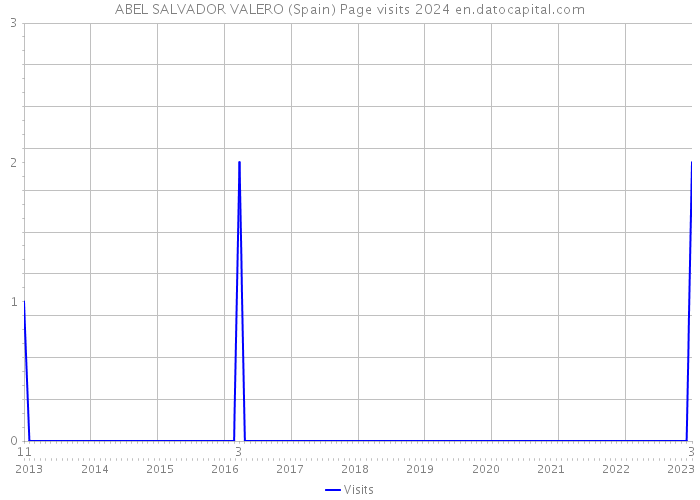 ABEL SALVADOR VALERO (Spain) Page visits 2024 