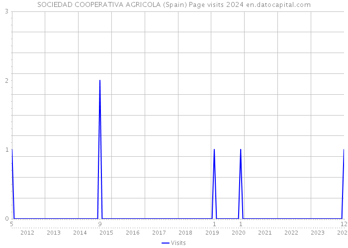 SOCIEDAD COOPERATIVA AGRICOLA (Spain) Page visits 2024 