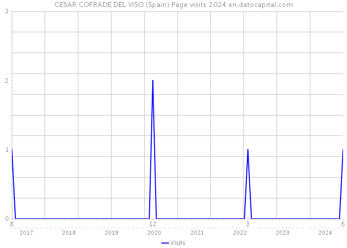 CESAR COFRADE DEL VISO (Spain) Page visits 2024 