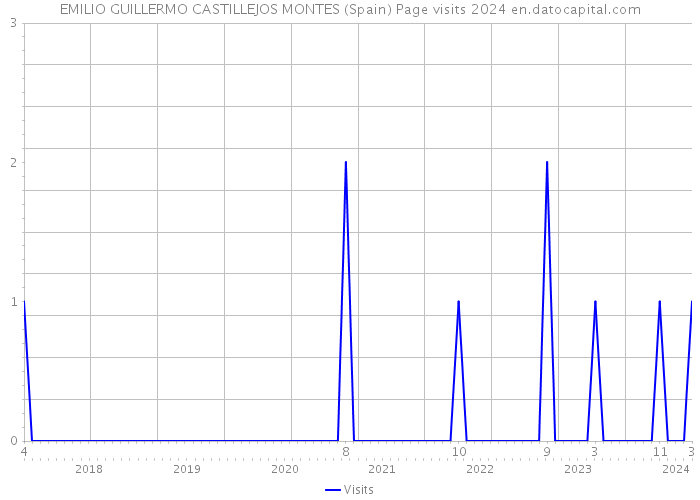 EMILIO GUILLERMO CASTILLEJOS MONTES (Spain) Page visits 2024 