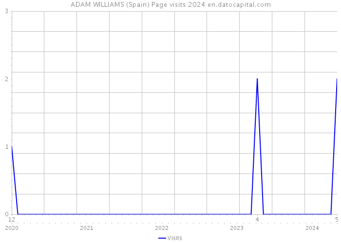 ADAM WILLIAMS (Spain) Page visits 2024 