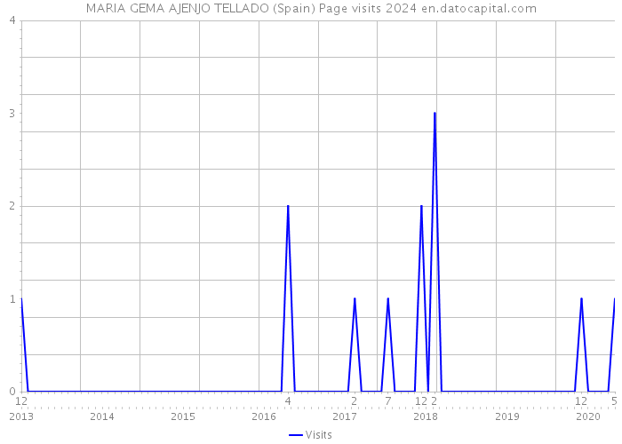 MARIA GEMA AJENJO TELLADO (Spain) Page visits 2024 