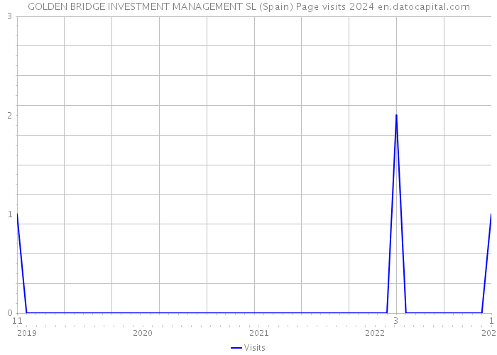 GOLDEN BRIDGE INVESTMENT MANAGEMENT SL (Spain) Page visits 2024 