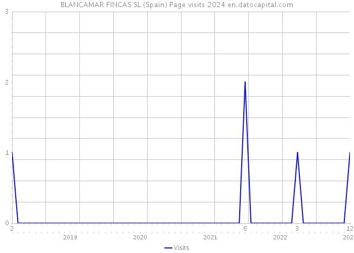 BLANCAMAR FINCAS SL (Spain) Page visits 2024 