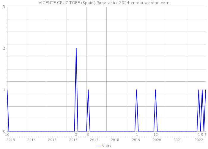 VICENTE CRUZ TOFE (Spain) Page visits 2024 