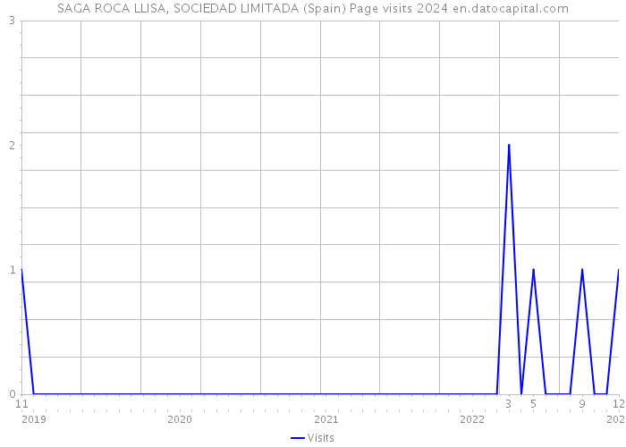 SAGA ROCA LLISA, SOCIEDAD LIMITADA (Spain) Page visits 2024 