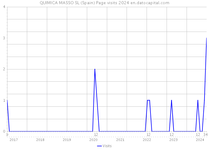 QUIMICA MASSO SL (Spain) Page visits 2024 