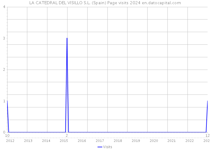 LA CATEDRAL DEL VISILLO S.L. (Spain) Page visits 2024 