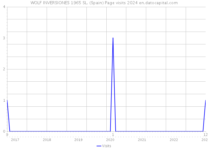 WOLF INVERSIONES 1965 SL. (Spain) Page visits 2024 