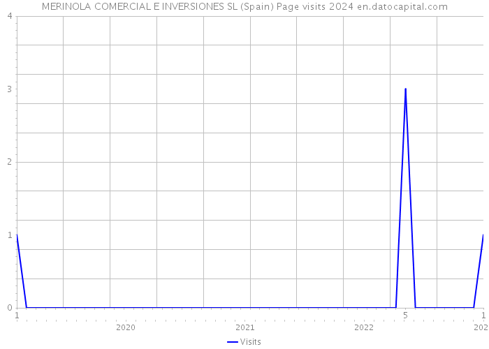 MERINOLA COMERCIAL E INVERSIONES SL (Spain) Page visits 2024 