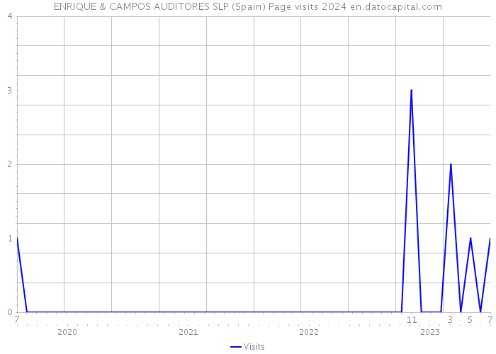 ENRIQUE & CAMPOS AUDITORES SLP (Spain) Page visits 2024 