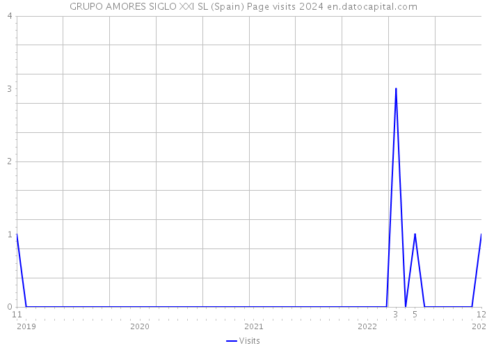 GRUPO AMORES SIGLO XXI SL (Spain) Page visits 2024 