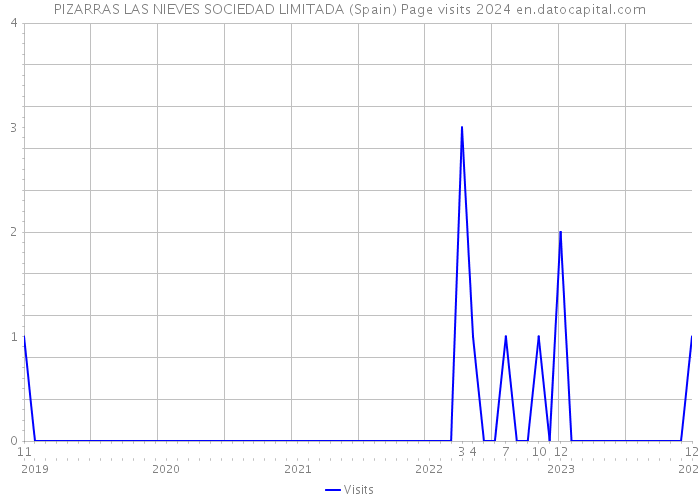 PIZARRAS LAS NIEVES SOCIEDAD LIMITADA (Spain) Page visits 2024 