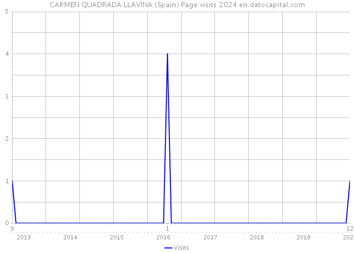 CARMEN QUADRADA LLAVINA (Spain) Page visits 2024 