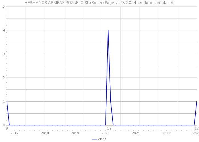 HERMANOS ARRIBAS POZUELO SL (Spain) Page visits 2024 