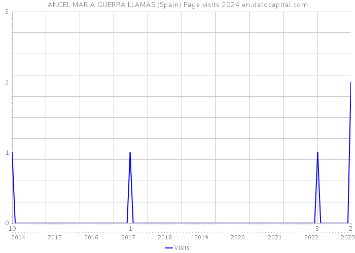 ANGEL MARIA GUERRA LLAMAS (Spain) Page visits 2024 