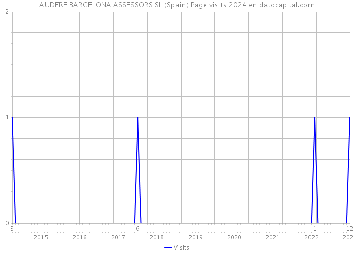 AUDERE BARCELONA ASSESSORS SL (Spain) Page visits 2024 