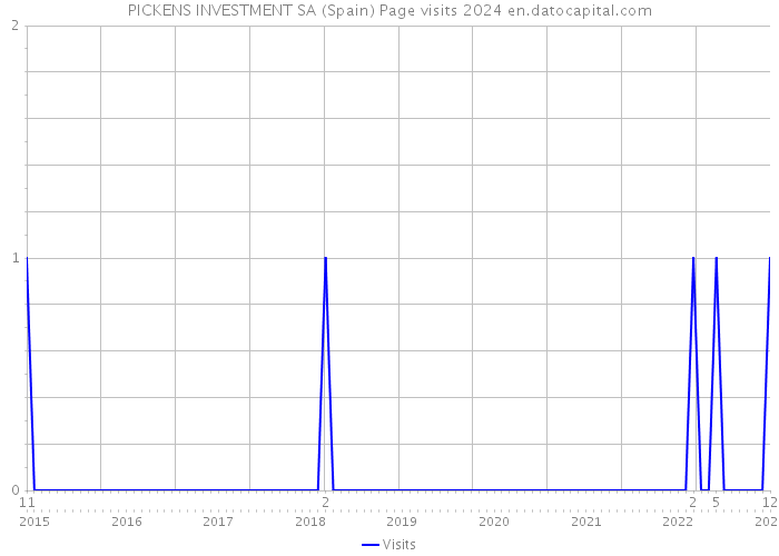 PICKENS INVESTMENT SA (Spain) Page visits 2024 