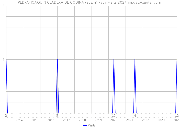 PEDRO JOAQUIN CLADERA DE CODINA (Spain) Page visits 2024 
