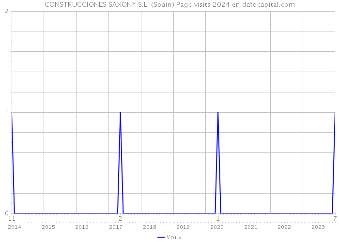 CONSTRUCCIONES SAXONY S.L. (Spain) Page visits 2024 