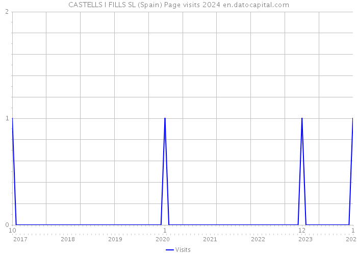 CASTELLS I FILLS SL (Spain) Page visits 2024 