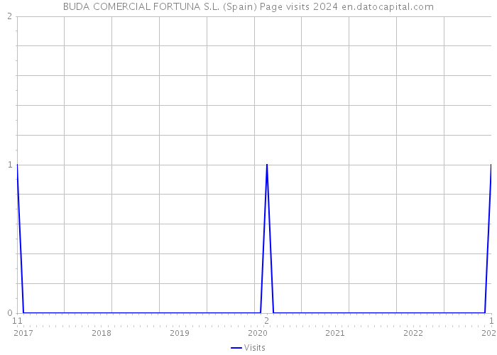 BUDA COMERCIAL FORTUNA S.L. (Spain) Page visits 2024 