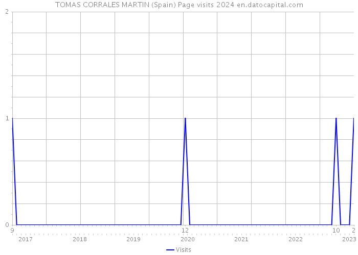 TOMAS CORRALES MARTIN (Spain) Page visits 2024 