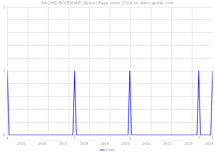 RACHID BOUDINAR (Spain) Page visits 2024 
