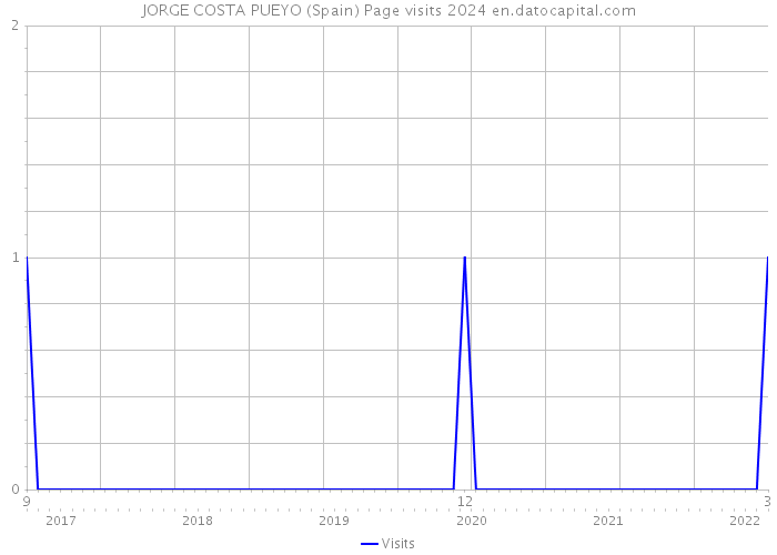 JORGE COSTA PUEYO (Spain) Page visits 2024 