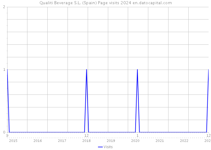 Qualiti Beverage S.L. (Spain) Page visits 2024 