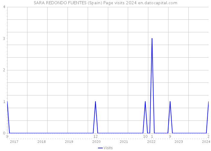 SARA REDONDO FUENTES (Spain) Page visits 2024 
