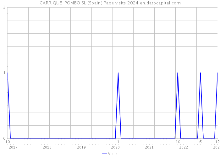 CARRIQUE-POMBO SL (Spain) Page visits 2024 