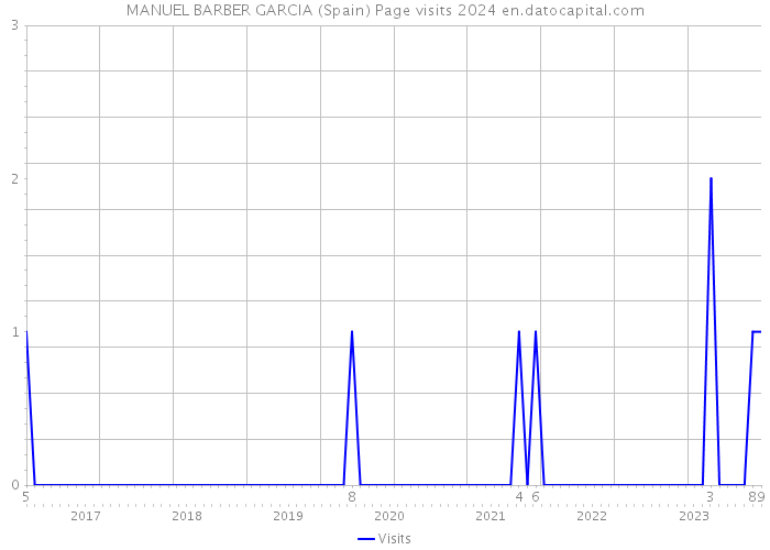 MANUEL BARBER GARCIA (Spain) Page visits 2024 