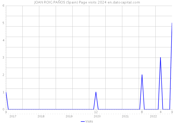 JOAN ROIG PAÑOS (Spain) Page visits 2024 