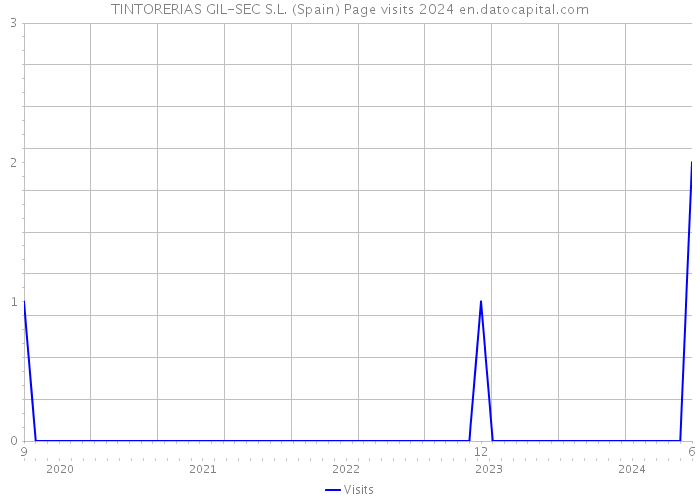 TINTORERIAS GIL-SEC S.L. (Spain) Page visits 2024 