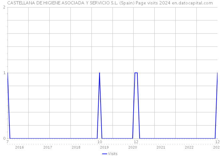 CASTELLANA DE HIGIENE ASOCIADA Y SERVICIO S.L. (Spain) Page visits 2024 