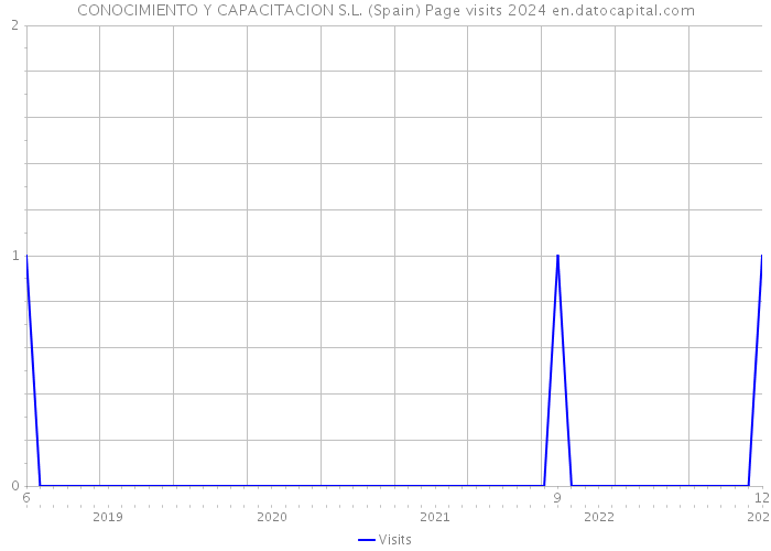 CONOCIMIENTO Y CAPACITACION S.L. (Spain) Page visits 2024 