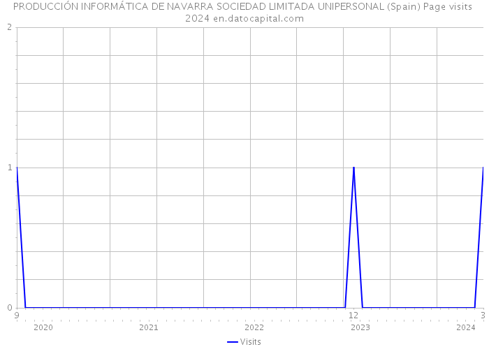 PRODUCCIÓN INFORMÁTICA DE NAVARRA SOCIEDAD LIMITADA UNIPERSONAL (Spain) Page visits 2024 