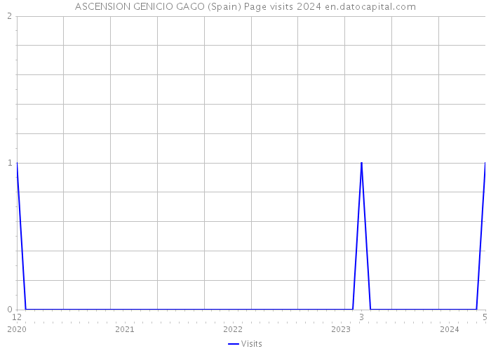 ASCENSION GENICIO GAGO (Spain) Page visits 2024 