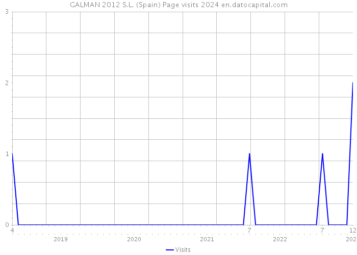 GALMAN 2012 S.L. (Spain) Page visits 2024 