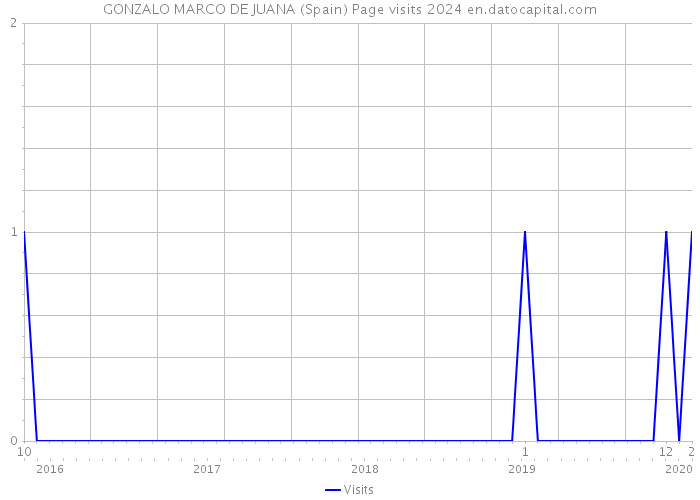 GONZALO MARCO DE JUANA (Spain) Page visits 2024 