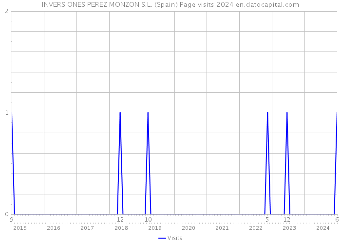 INVERSIONES PEREZ MONZON S.L. (Spain) Page visits 2024 